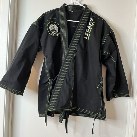 Kaizen Hayashi Robe Size 4 /170 Adult Kajukenbo Legacy Martial Arts Black - Picture 1 of 8